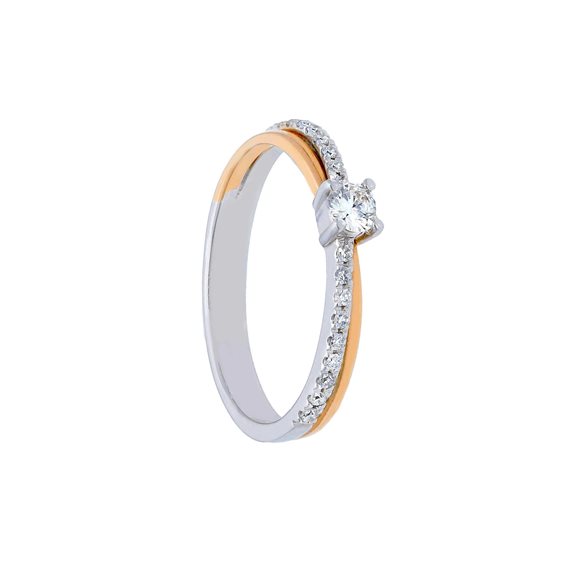 Anello Gioielleria Dossena  Donna in Oro bianco Diamante 0.15 Ct 219982 SONGA - 219982 SONGA